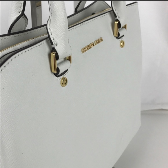 Michael Kors Medium Savannah Leather Satchel - Picture 3 of 6